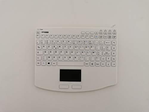 Image of AccuMed 540 V2 FRENCH - USB Mini Sealed IP67 Antibacterial Medical/Clinical Keyboard with Touchpad