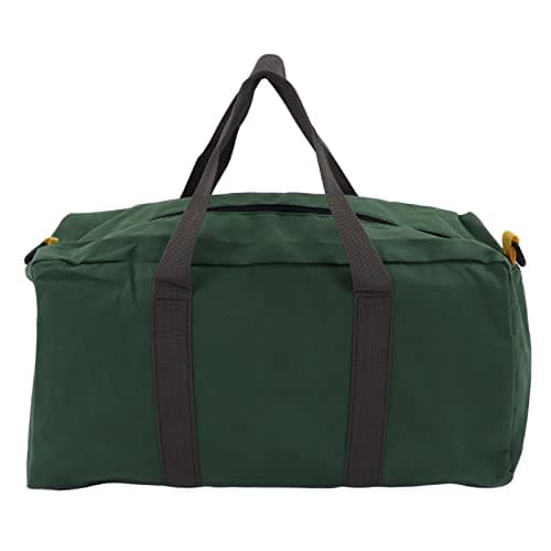 Image of 18in 20in Hand Tool Bag, Heavy Duty Canvas Tool Tote, Large Capacity Wide Mouth Portable Bag for Carpentry Electrician, with Easy Access and End Pockets (20 Inch)