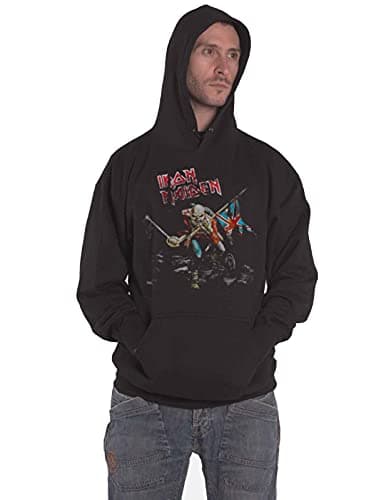 Image of Iron Maiden Men the Trooper Hoodie, Black, Medium