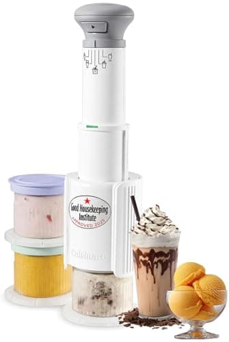 Image of Cuisinart Freeze Wand® Ice Cream Maker | Includes 3 x 240ml dessert pots | 5 presets: Ice Cream, Sorbet, Milkshake, Slushie, Mixins | high-protein, dairy-free, vegan, low calorie