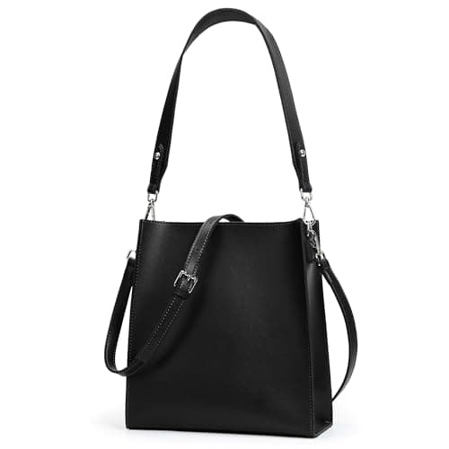 Image of KALIDI Vegan Leather Cross Body Bags for Women Tote Tag with Zip Removable and Adjustable Shoulder Strap handbags for women Ladies Work,School,Travel,Daily Use