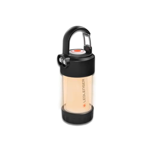 Image of Ledlenser ML4 Warm Light LED lantern, rechargeable 14500 battery, 300 lumens, glare-free (patented), up to 40h runtime, red light, 1xAA useable with batteries, carabiner, Outdoor, Camping