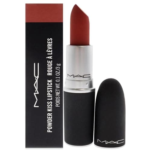 Image of MAC Powder Kiss Lipstick - 316 Devoted To Chili For Women 0.1 oz Lipstick