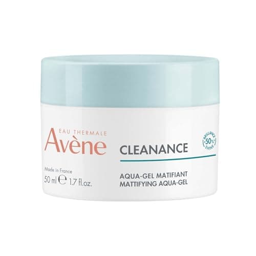 Image of Avène Cleanance Mattifying Aqua Gel 50ml, Oily Skin Moisturiser, Mattifying Gel, Anti Shine, Acne Prone Skin, Lightweight Hydration