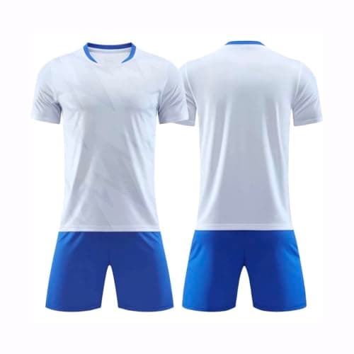 Image of Football Jersey Kids (Unisex) and Adults (UK, Alpha, XS, S, Regular, Regular, White)