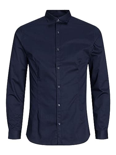 Image of Jack & Jones Men's Parma Super Slim Fit, Blue (Navy Blazer), L UK