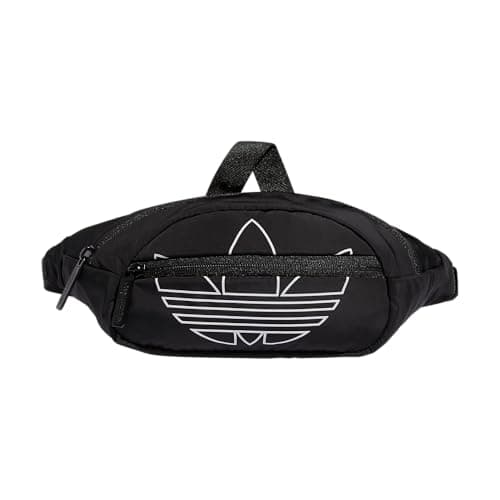 Image of adidas Originals unisex adult Originals National Waist technical fanny pack, Black/Core White, One Size UK