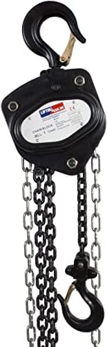Image of LiftinGear 1 Tonne Chain Block Manual Lifting Tackle Block Hoist Gantry Hand Pulley (6mtr)