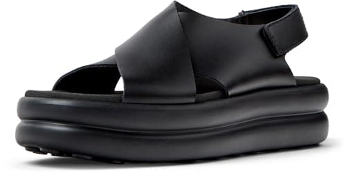 Image of Camper Women's Pelotas Flota Up K201727 X-Strap Sandal, Black 001, 5 UK