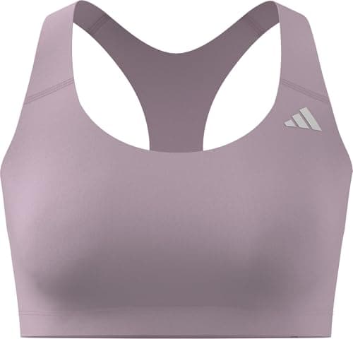 Image of adidas Women's Optime Essentials Workout Medium Support Bra, Clear Pink, XS