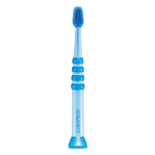 Image of Curaprox Baby Toothbrush – for Infants and Toddlers | Ultra-Soft bristles for Gentle Cleaning | Blue-Blue | Single Pack | Made in Switzerland