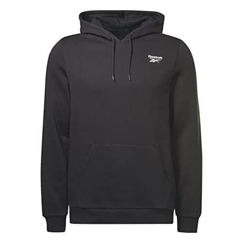 Image of Reebok Ri Left Chest Logo Hood Men's Hoodie Black/White
