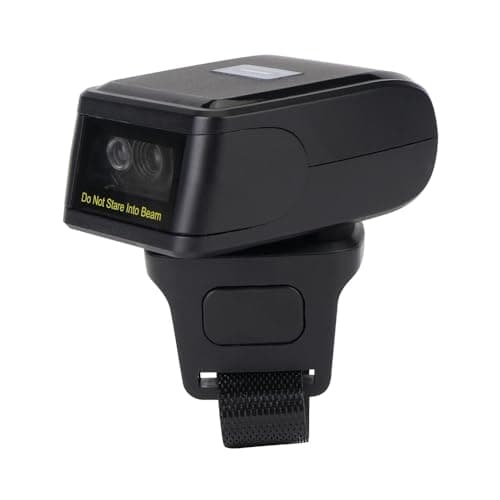 Image of YIWEOG 2D Barcode Scanner Portable Finger Handheld Wearable Ring 1D 2D Bar Code Reader BT+2.4G Wireless and Wired Connection Support for Windows iOS Android PC Computers Supermarket Library Express