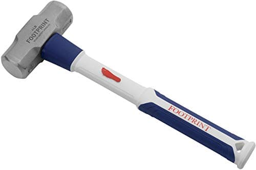 Image of Footprint 4lb (1.8 kg) Mini Sledge Hammer – 35 cm Handle, Forged Steel Head, Fiberglass Core Handle, Rubberised Grip