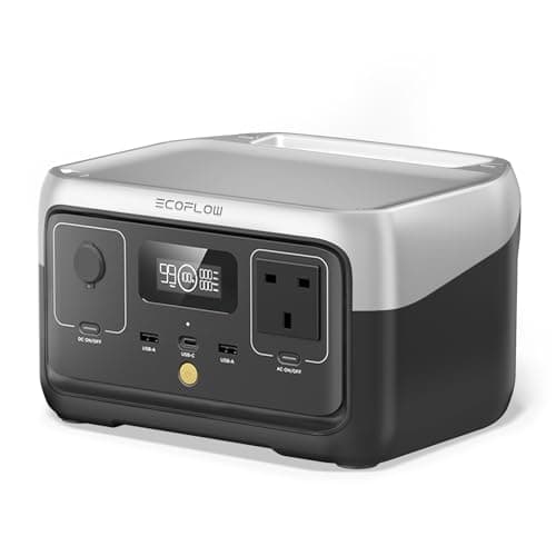 Image of ECOFLOW Portable Power Station RIVER 2, 256Wh LiFeP04 Battery/ 1 Hour Fast Charging, Up To 600W Output, Solar Generator (Panel Not Inc.) for Outdoor Camping/RVs