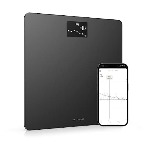 Image of Withings Body - Wi-Fi Smart Scale Tracks BMI, Digital Weight Bathroom Scale, App Sync Via Bluetooth or Wi-Fi, Black