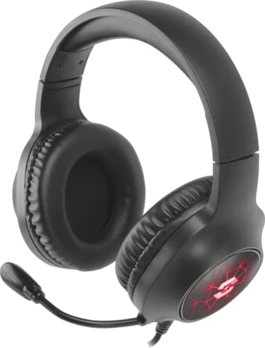 Image of Speedlink VIRTAS Illuminated 7.1 Gaming Headset - 7.1 Surround Sound, Multicoloured Lighting, Black