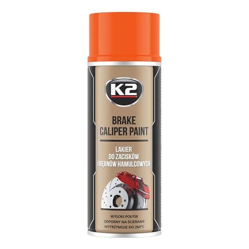Image of PG K2 Brake Caliper Paint Orange High Gloss Heat 260°C Resistant Spray Lacquer 400 ML