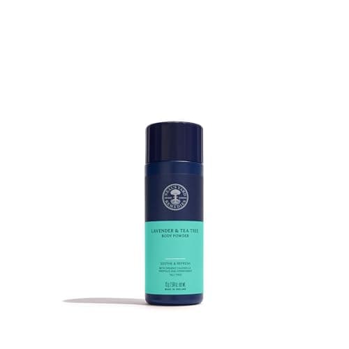 Image of Neal's Yard Remedies Lavender & Tea Tree Body Powder, Organic, Talc-Free, Soothing and Refreshing, Vegan & Cruelty-Free, 75g