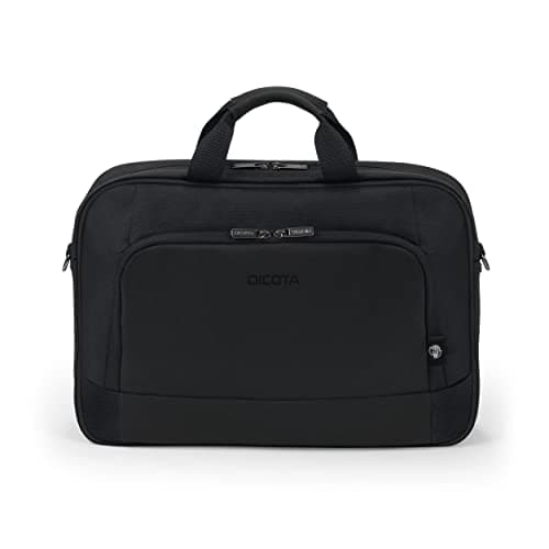 Image of DICOTA Eco Top Traveller BASE 13-14.1 - lightweight laptop bag with protective padding and storage space, black