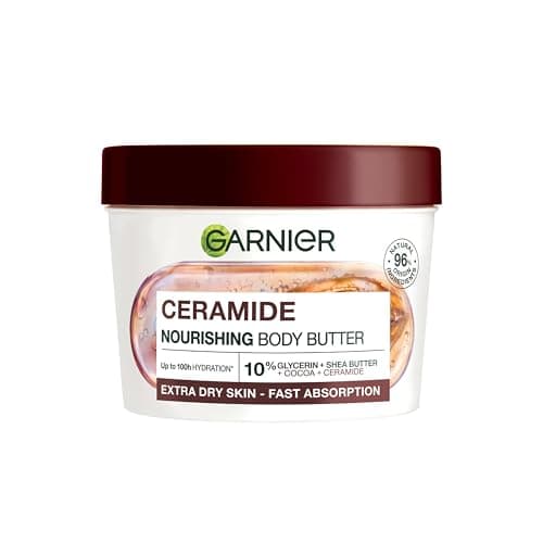 Image of Garnier Body Superfood, Repairing Body Butter, With Cocoa & Ceramide, Body Butter for Very Dry Skin, Vegan Formula, Approved by Cruelty Free International, 380ml