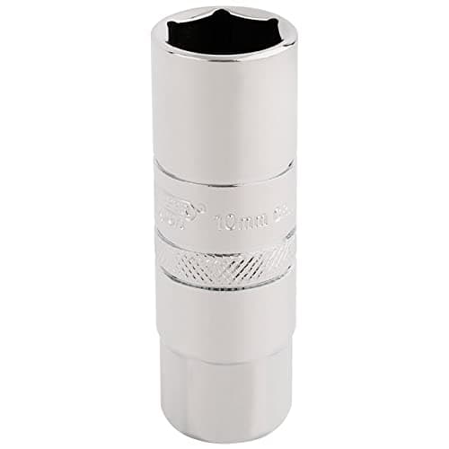 Image of Draper 16772 6 Point Spark Plug Socket, 10mm, 3/8" Square Drive, Blue