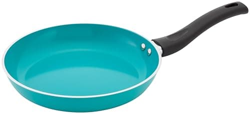 Image of Judge Ceraglide 24cm Frying Pan – Non-Stick Ceramic Coating, Easy-Clean, Induction Compatible - Turquoise