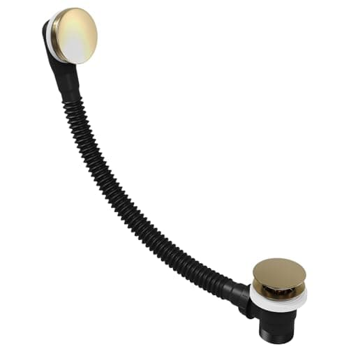 Image of Flode Easy Clean Push Button Pop Up Bath Waste & Overflow (Brushed Brass)
