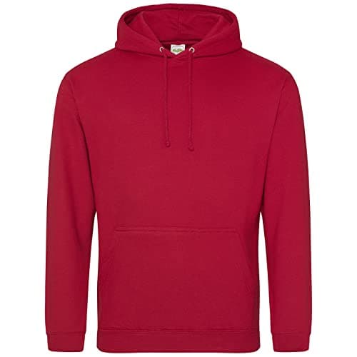 Image of AWDis Men's College Hoodie, Red (Fire Red), Large
