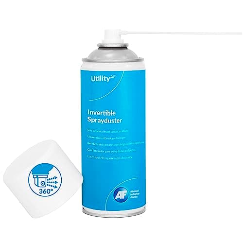 Image of AF Utility Invertible Sprayduster / Air Duster Compressed Gas Can - HFC Free - Flammable - Removal of Dust and Debris - 1 x 200ml Pack, HFC200UT