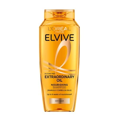 Image of L'Oréal Paris Elvive Extraordinary Oil Nourishing Shampoo, With Marula & Camellia Oils, Restores Lipids For 90% Instant Nourishment, 8 Weeks Of Shine, 700ml