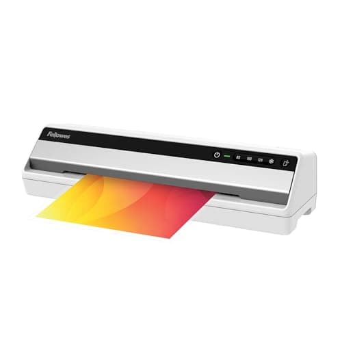 Image of Fellowes Saturn A3 Small Office Laminator – InstaHeat, 60-Second Warm-Up, Jam Release, Auto Shut-Off – For 80/100/125 Micron Pouches – Includes 10 Sheets – Home & Office Use