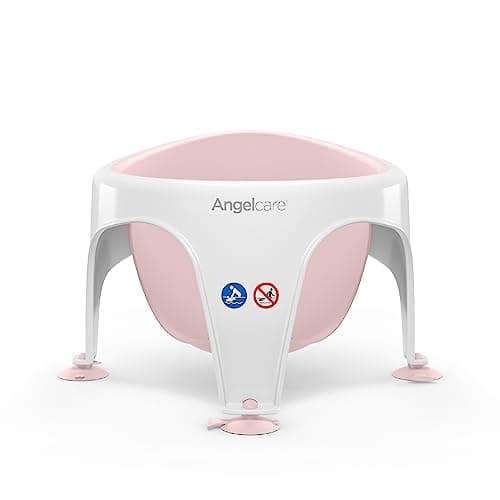Image of Angelcare - Baby Bath Seat - Soft Touch Support - Water Level Indicator - Fixation by Suction Cups - Pink