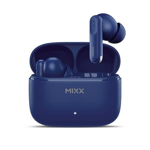 Image of Mixx StreamBuds Switch S7 True Wireless Bluetooth Earbuds – Soft Silicone Cushions (S/M/L), 18H Playtime, USB-C Charging Case, Quick Charge, Touch Controls, Hands-Free Calling (NAVY)