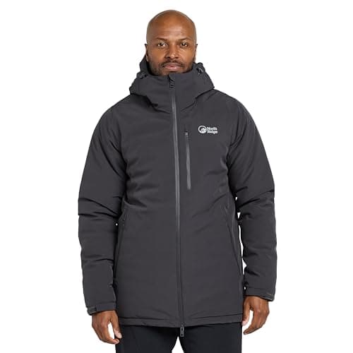Image of NORTH RIDGE Men's Domain Waterproof Parka Jacket with Adjustable Hood & 4 Zipped Pockets, Insulated & Packable Winter Coat (UK, Alpha, XL, Regular, Regular, Grey)