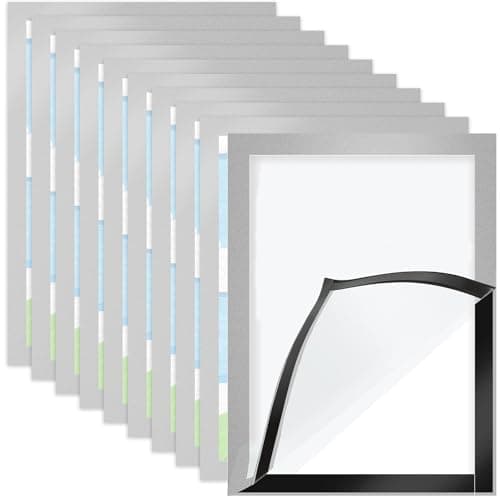 Image of DAJAVE 13 Pcs A4 Magnetic Photo Frames Magnetic Picture Frame A4 Self Adhesive Magnetic Display Frame Peel and Stick Picture Frames for License, Photos, Documents, Notices