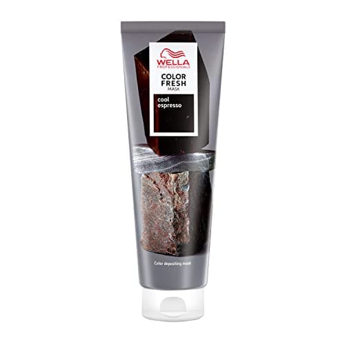 Image of Wella Professionals Color Fresh Mask Temporary Color Refresh Treatment, Semi Permanent Hair Dye, Hair Gloss Treatment for Brown Hair, Cool Espresso 150ml