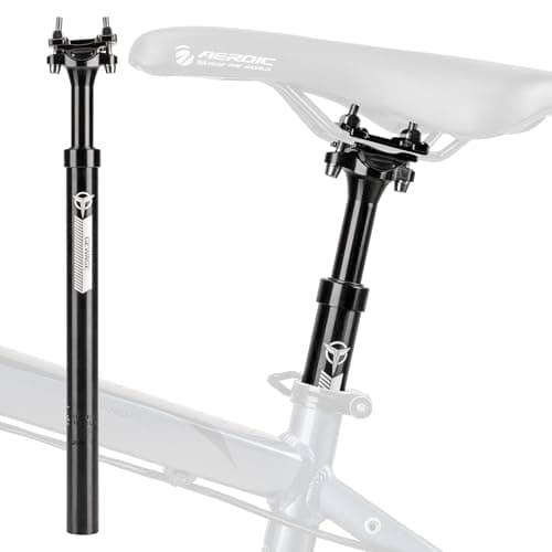 Image of GEWAGE Bicycle Seat Post, Spring Seatpost Loaded for 27.2/30.9/31.6 x 400 mm,Seatpost Made of Aluminium Alloy for MTB Road Bike BMX eBike (Ø31.6mm)