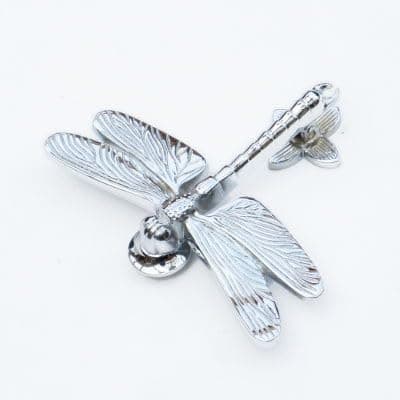 Image of Castelion® Chrome Dragonfly Door Knocker 15.5cm x 13cm