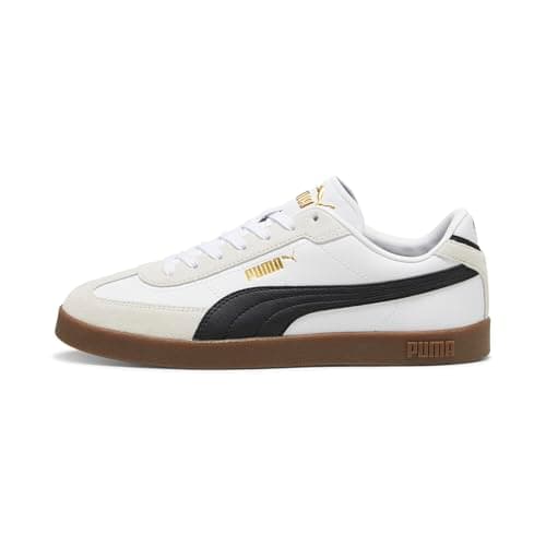 Image of PUMA Unisex Club II Era Trainers, PUMA White-PUMA Black-Vapor Gray, 9 UK
