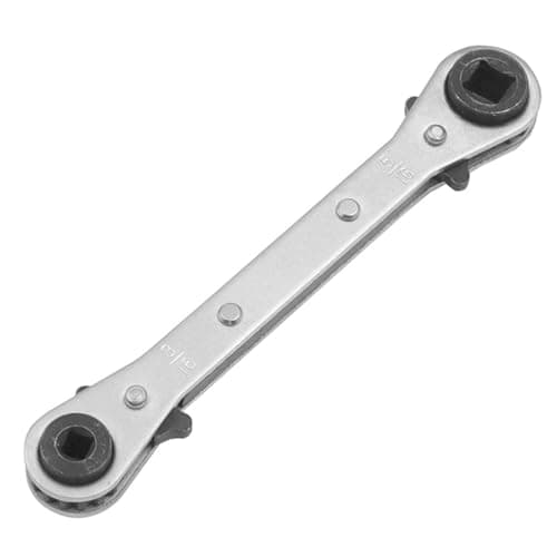 Image of Xiciki HVAC Tools Quad Spanner Air Conditioning Ratchet Spanner Four Different Models 3/8" 1/4" 5/16" 3/16" Refrigeration Tools Valve Spanner for Refrigeration Equipment Repair