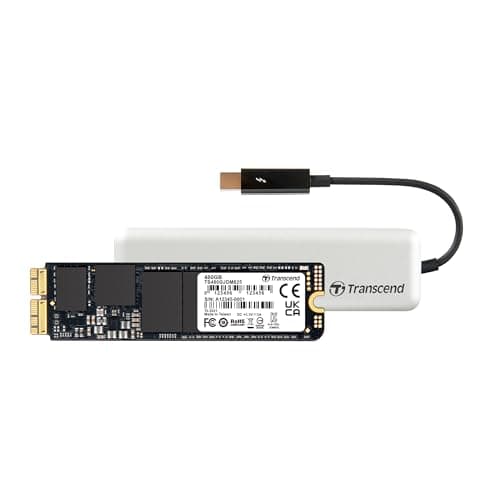 Image of Transcend 480GB JetDrive 825 SSD (with enclosure) for MacBook Air 11" & 13" (Mid 2013 – 2017), MacBook Pro Retina 13" & 15" (Late 2013 – Mid 2015) Up to 950 MB/s TS480GJDM825
