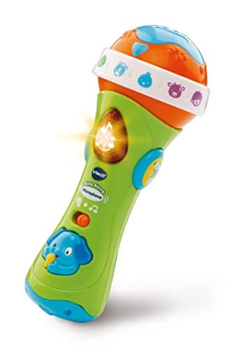 Image of VTech Sing Along Microphone for Kids, Toddler Toy Microphone with Amplified Voice Effect and Animal Sounds, Educational Toys for Boys and Girls 1, 2, 3+ Year Olds, 78763, English Version