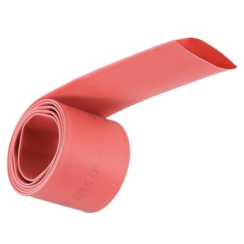 Image of ROWORKX 2:1 Ratio Heat Shrink Tubing, 30mmx1M Heat Shrink Sleeving, Waterproof Heat Shrink Tube, Wire Shrink Wrap Tubing for Electrical Insulation, Repairs, Wrap Cable, Wire Connectors, Red