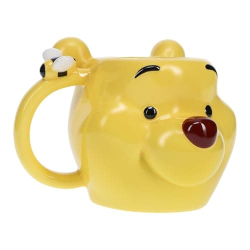 Image of Winnie the Pooh Paladone | Disney's Ceramic Coffee Mug | Officially Licensed Disney Classic | Merchandise | Collectors Item | Novelty Gifts | Drinkware