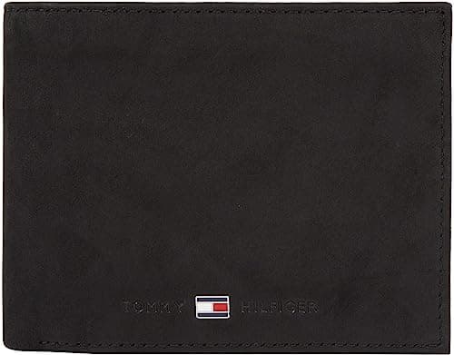 Image of Tommy Hilfiger Men’s Johnson Wallet with Coin Pocket, Black (Black), One Size
