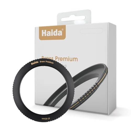 Image of Haida 77mm to 82mm Step-up Ring, Brass Adapter 62-82mm Step Up Ring for Filter