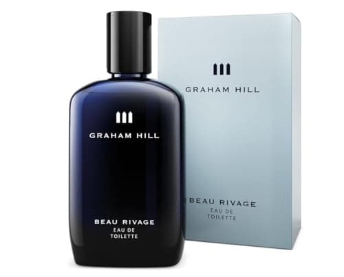 Image of GRAHAM HILL Beau Rivage Perfume for Men 100ml – Aromatic Fragrance for Him with Top Notes of Amber, Bergamot, Lemon, Grapefruit, Cedarwood - Mediterranean Long Lasting Men's Eau de Toilette