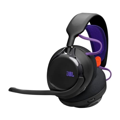 Image of JBL Quantum 650 Wireless Bluetooth Gaming Headset with JBL Quantum Spatial Sound, Noise Cancelling Mic, USB-C Cable, 45H Battery Life and Replaceable Parts, Multiplatform Compatibility, Black