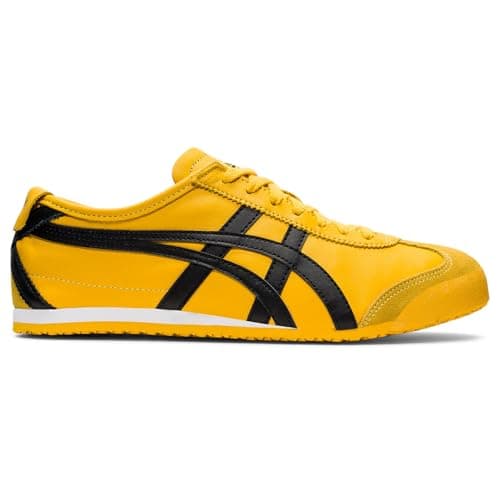 Image of Onitsuka Tiger MEXICO 66 UNISEX (YELLOW/BLACK, UK Footwear Size System, Adult, Men, Numeric, Medium, 4.5)
